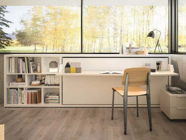 Kali Board 90/120 horizontal opening wall bed by Clei, Italy