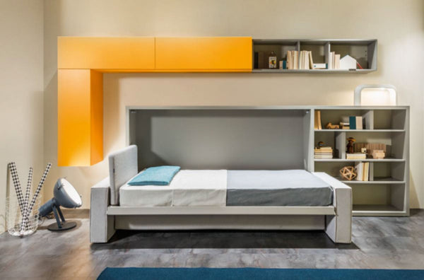 Kali Sofa 90/120 horizontal opening wall bed by Clei, Italy