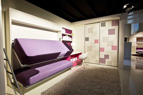 Lollipop and Lollisoft 90 / 220 recycling bunkbed by Clei, Italy