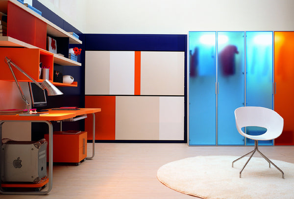 Lollipop and Lollisoft 90 / 220 recycling bunkbed by Clei, Italy