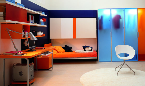 Lollipop and Lollisoft 90 / 220 recycling bunkbed by Clei, Italy