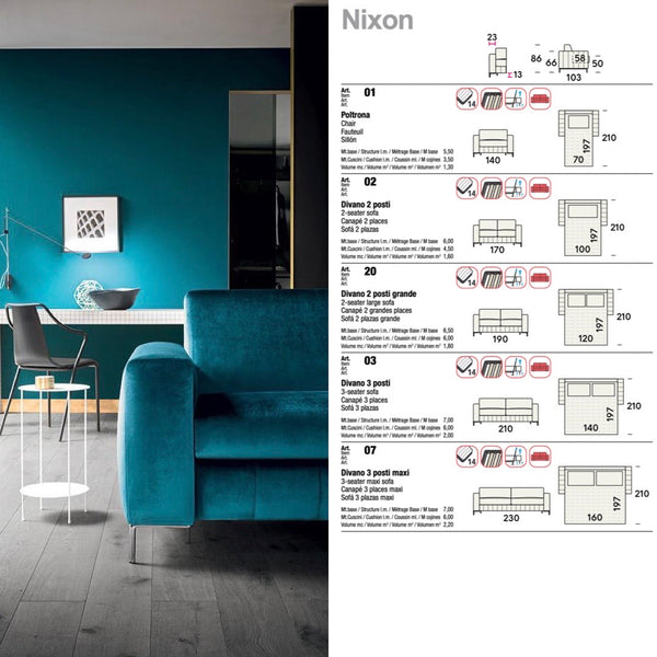 Nixon sofa bed by felis.it Day & Night collection