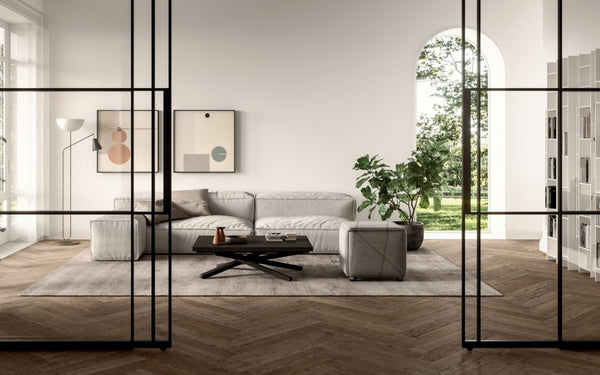 Cubix pouf and 5 chairs in one.