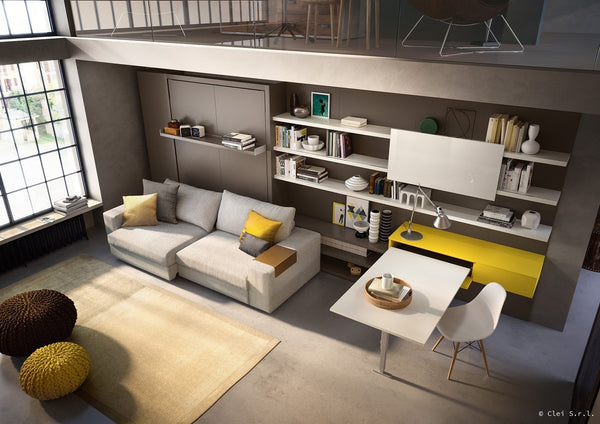 TANGO sofa 223 / 270 wallbed. Clei, Italy