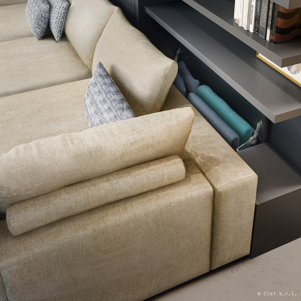 TANGO modular sofa wallbed. Clei, Italy
