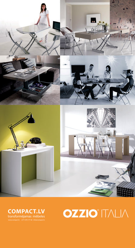 Dizaina transformējamas mēbeles no Itālijas | Ozzio Italia and Easyline collections