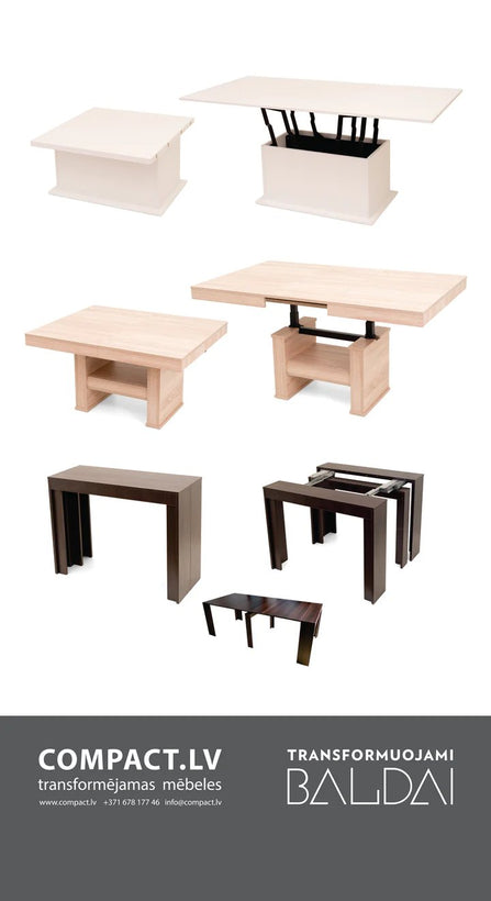 Transformējamas mēbeles | Transforming furniture
