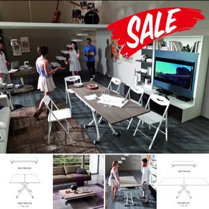 Transformējami galdi un krēsli | Transforming tables and chairs
