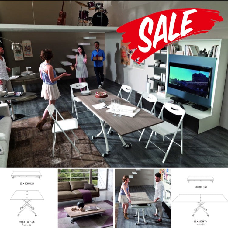 Transformējami galdi un krēsli | Transforming tables and chairs