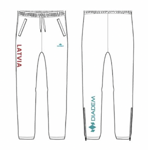 Men's Logo Sweatpants - White/Teal (TEAM LATVIA)