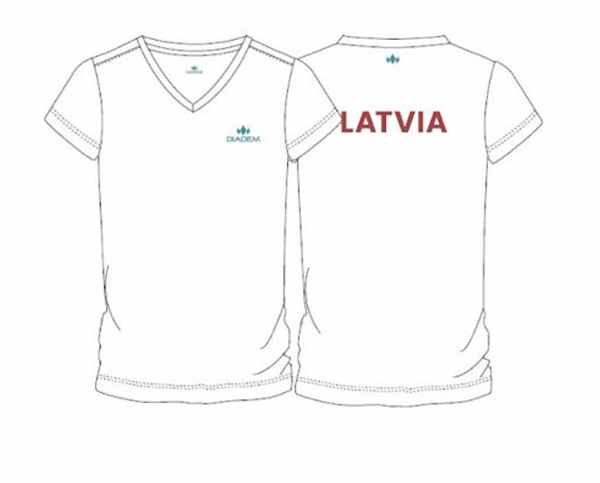 Men's Logo Sweatpants - White/Teal (TEAM LATVIA)