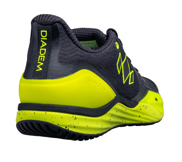 Black-Neon men court burst tennis and pickleball shoe