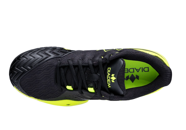 Black-Neon men court burst tennis and pickleball shoe