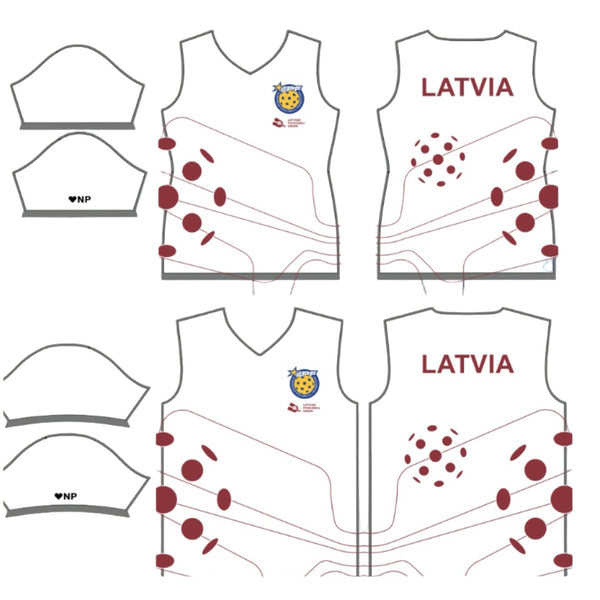 🇱🇻 2025 Original Team Latvia game t-shirt European Pickleball  Championship, Rome