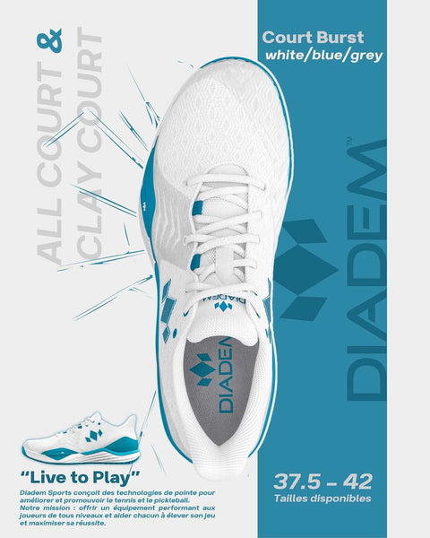 Black-Neon men court burst tennis and pickleball shoe