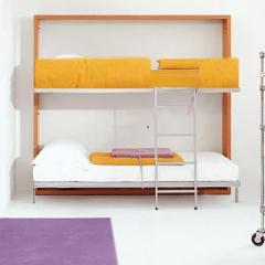 Lollipop and Lollisoft 90 / 220 recycling bunkbed by Clei, Italy