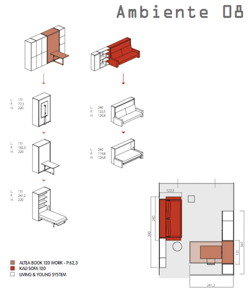 Заказать план комнаты с трансформирующейся мебелью [RU]