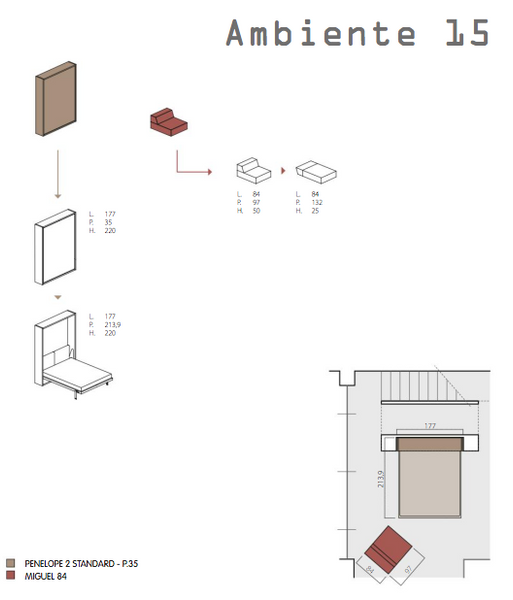 Istabas projekta izstrāde ar telpu taupošām transformējamām mēbelēm [LV]