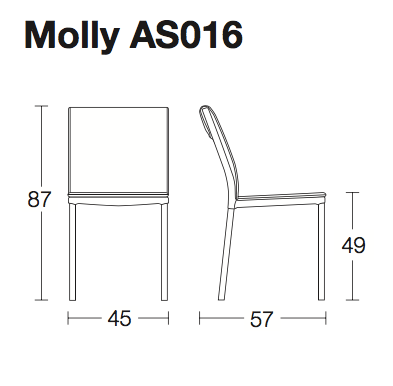 Molly soft leather chair by Altacom Italia