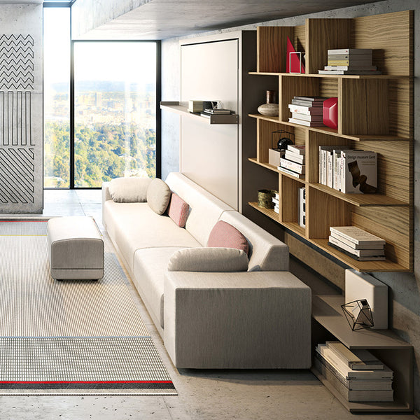 Tetris shelving system for Living and Young Collections by Clei, Italy