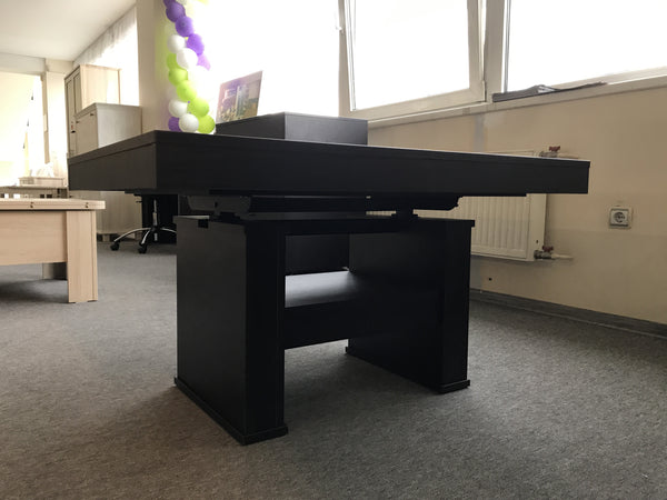 COMBO galds, transformējams galds no kafijas-dīvāna uz pusdienu galdu [LV]