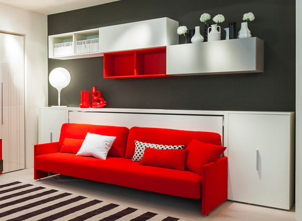 Kali Sofa 90/120 horizontal opening wall bed by Clei, Italy
