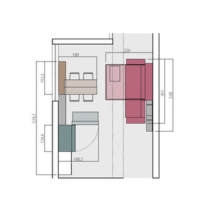 Заказать план комнаты с трансформирующейся мебелью [RU]
