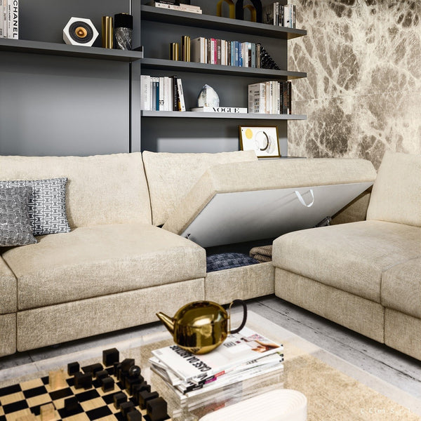 TANGO modular sofa wallbed. Clei, Italy